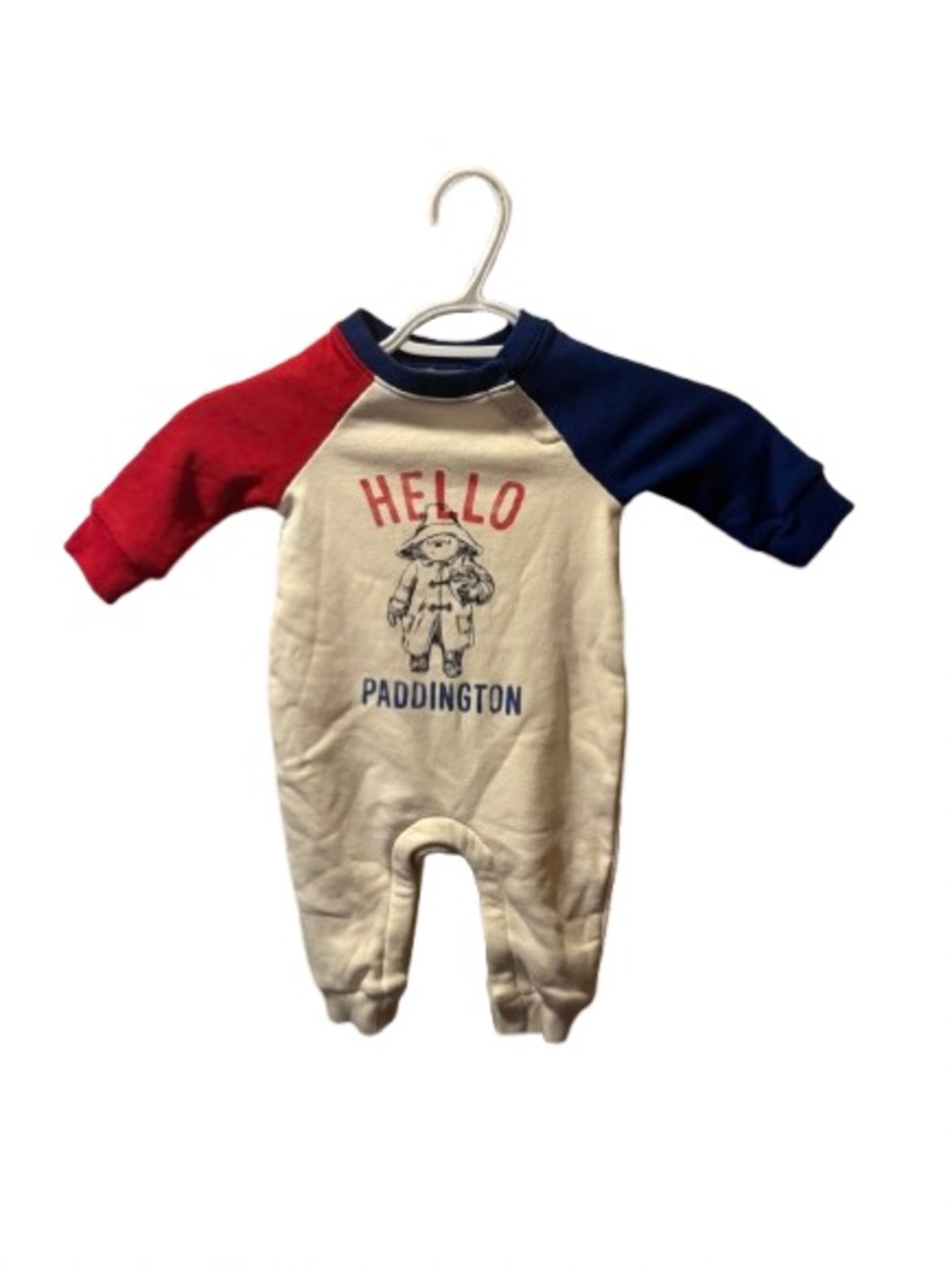 Baby GAP Paddington Bear Long‑Sleeve Onesie – 3–6 Months